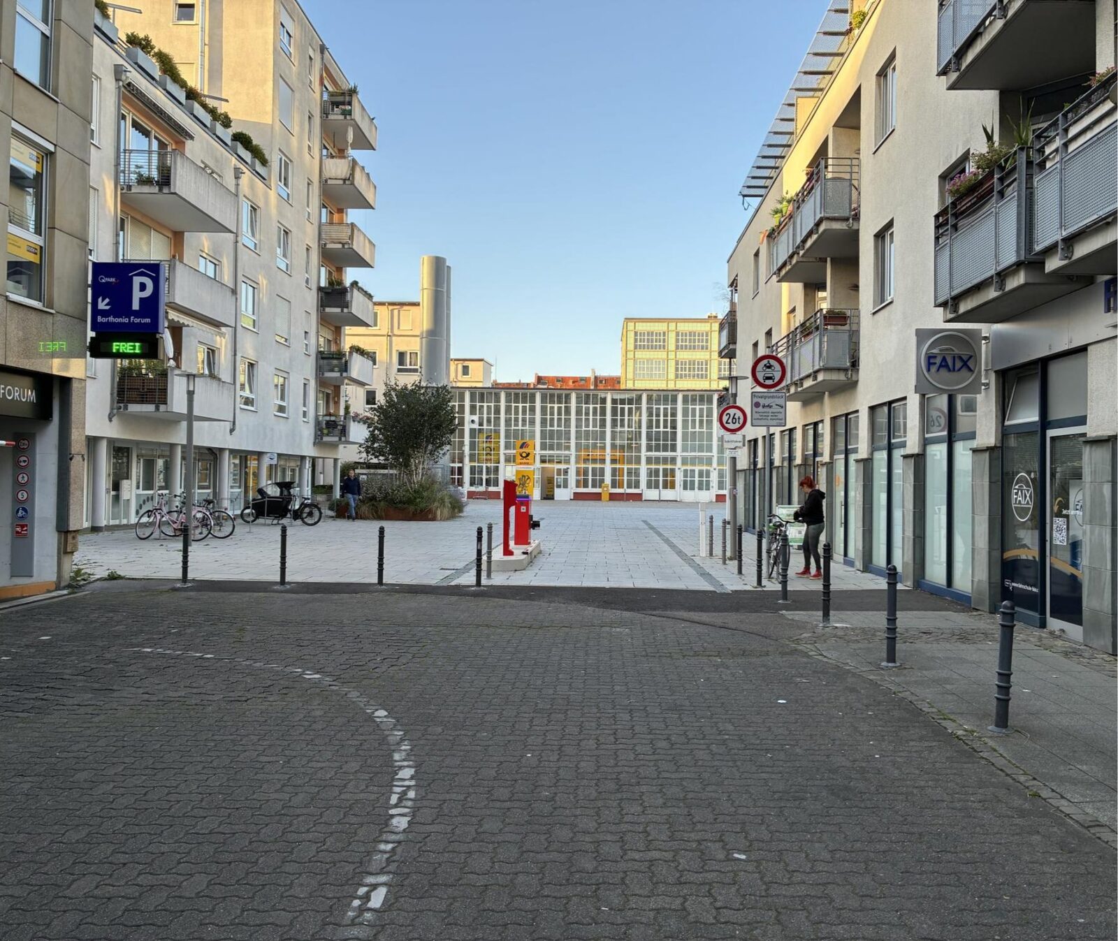 Zugang über das Forum / Fußgängerzone